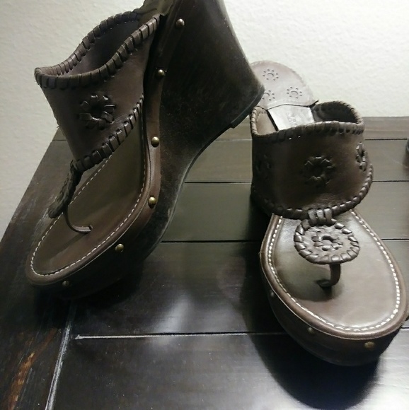 Jack Rogers Marbel Wedges - Picture 1 of 5